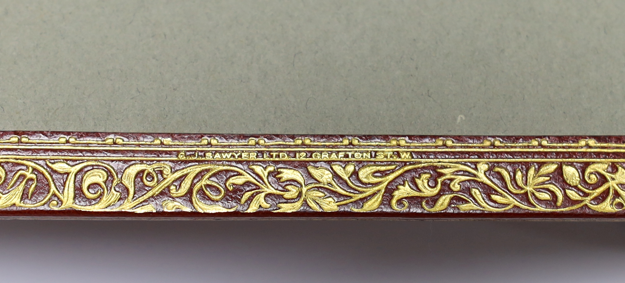 Dickens, Charles - Great Expectations, 3 vols, 1st edition in book form, 1st issue with no edition statements on title-page, crown 8vo (187 x 115mm.), in fine mid 20th century gilt-ruled red levant morocco bindings, gilt
